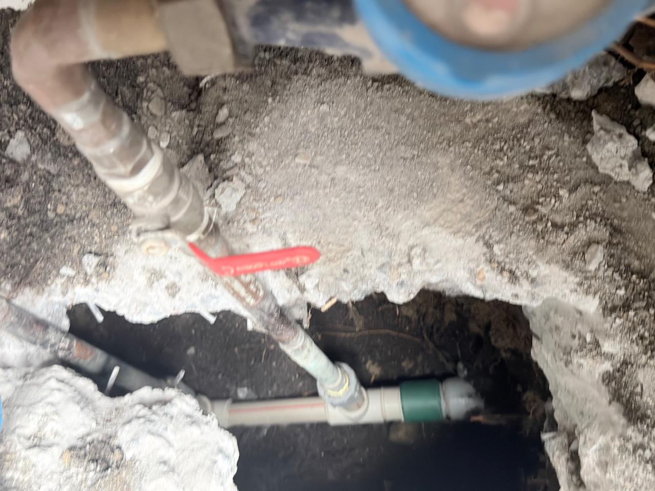 Reparación puntual en radier